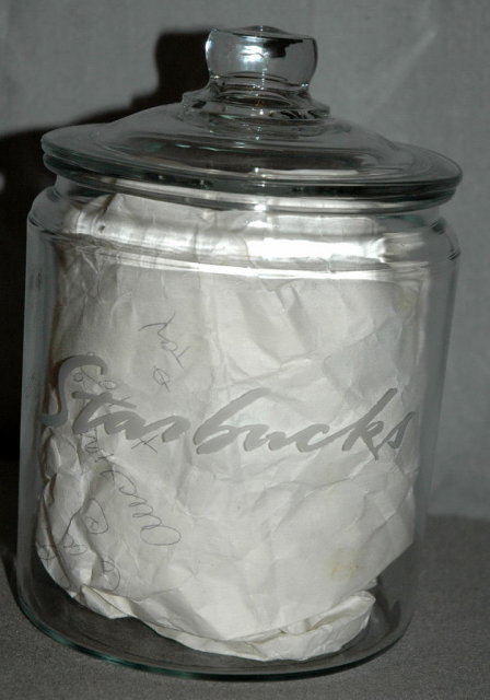 Starbucks Glass Coffee Canister Storage Jar
