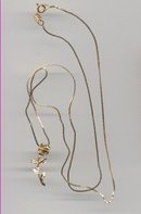 14K gold Rose Pendant with 20