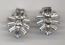 Weiss Rhinestone Clip on Earrings.