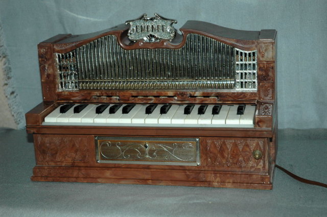 Vintage Emenee Toy Electic Pipe Organ