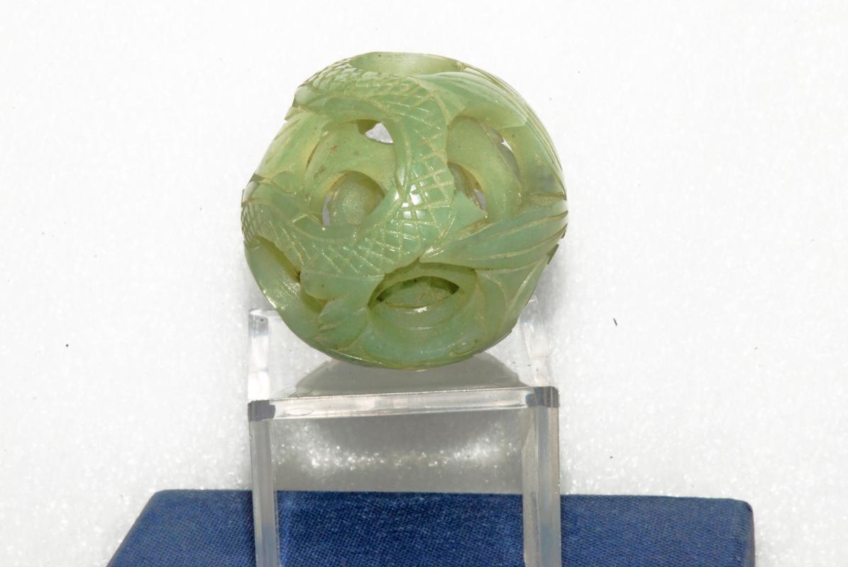 Chinese Dragon Jade Puzzle Ball 5 Layer 2