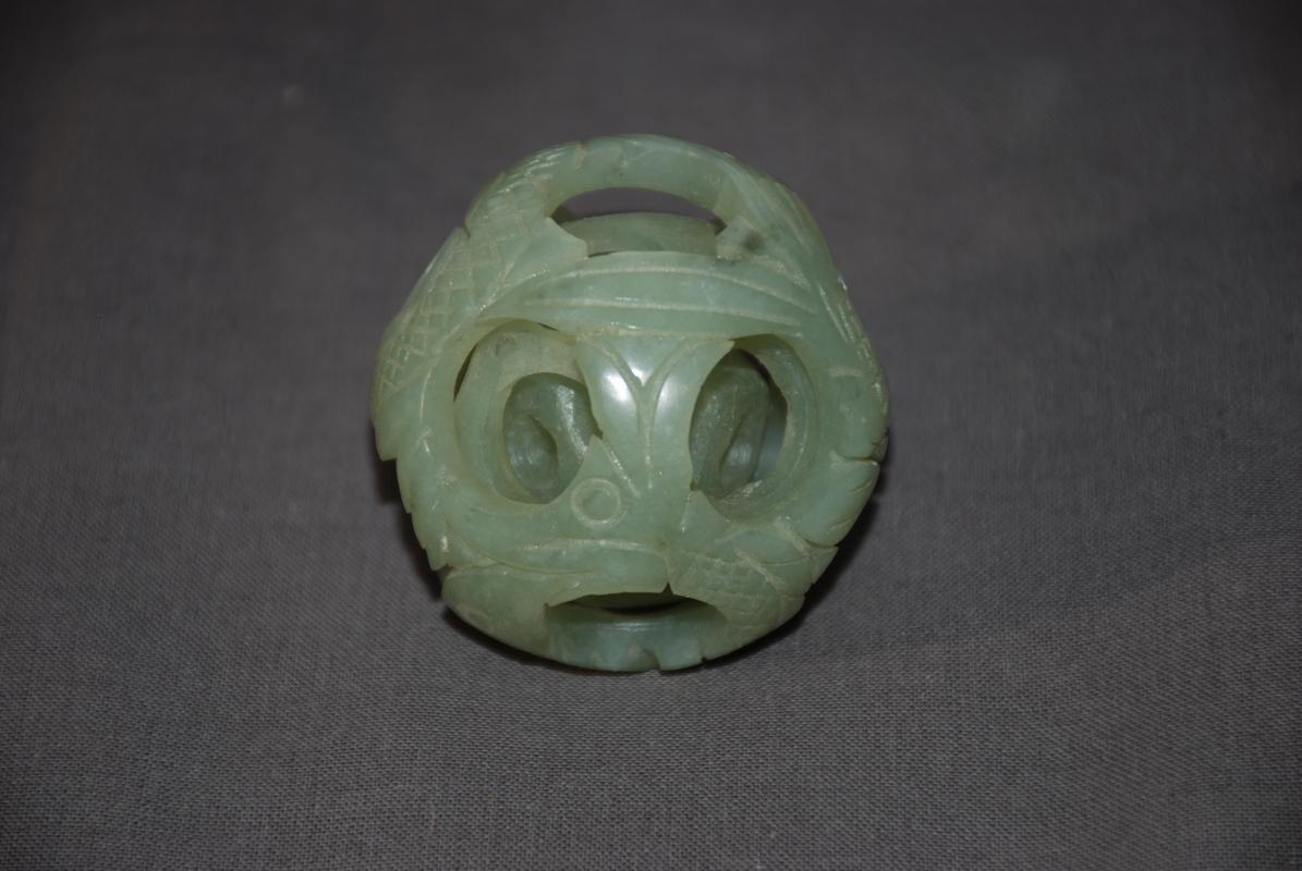 Chinese Dragon Jade Puzzle Ball 5 Layer 2