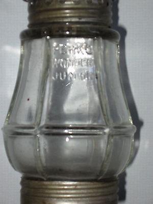 ANTIQUE PERKO WONDER JUNIORS TIN GLASS KEROSENE ICE SKATERS SKATING LAMP LANTERN