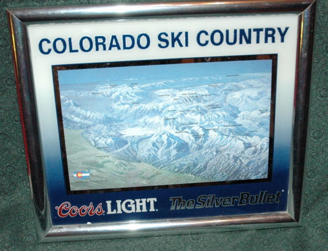 Coors Light Colorado Ski Country Sign