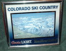 Coors Light Colorado Ski Country Sign