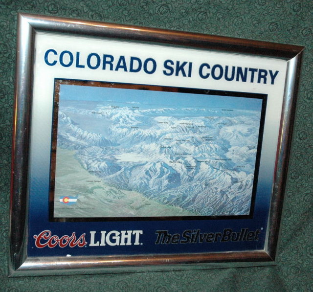 Coors Light Colorado Ski Country Sign