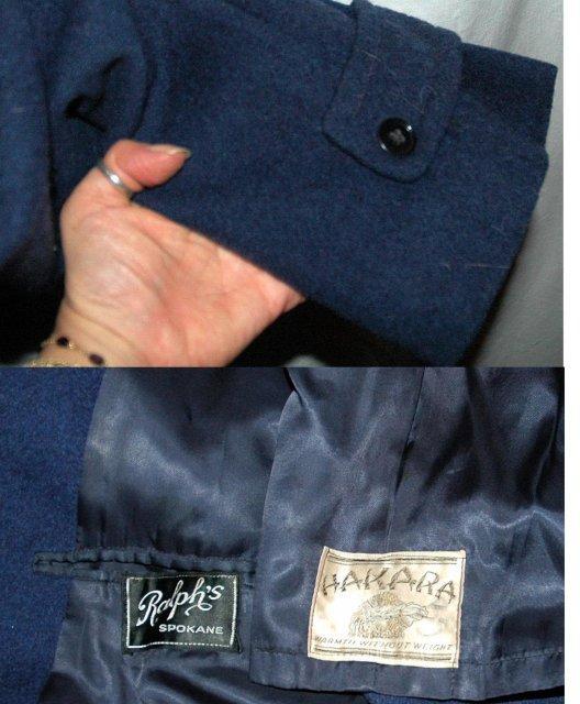 100% Camel Hair Long Overcoat Blue for Men
