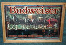 BUDWEISER BEER BAR CLYDESDALE MIRROR CLOCK