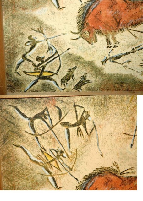 Original Oil Pastel Cave Painting -African? Art