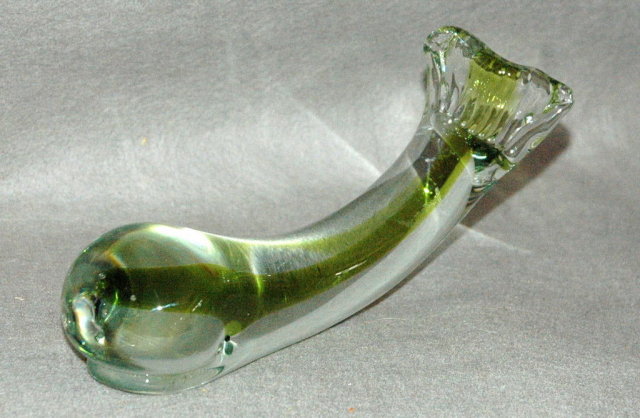 Vintage Stylize Handblown Glass Whale Paperweight