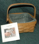 Handmade Longaberger Basket with liners 2001