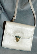 Dooney & Bourke Cream Leather Shoulder Bag