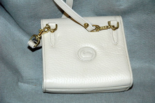 Dooney & Bourke Cream Leather Shoulder Bag