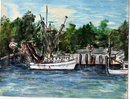 Fishing Boat West Beach Marina Painting NW ART