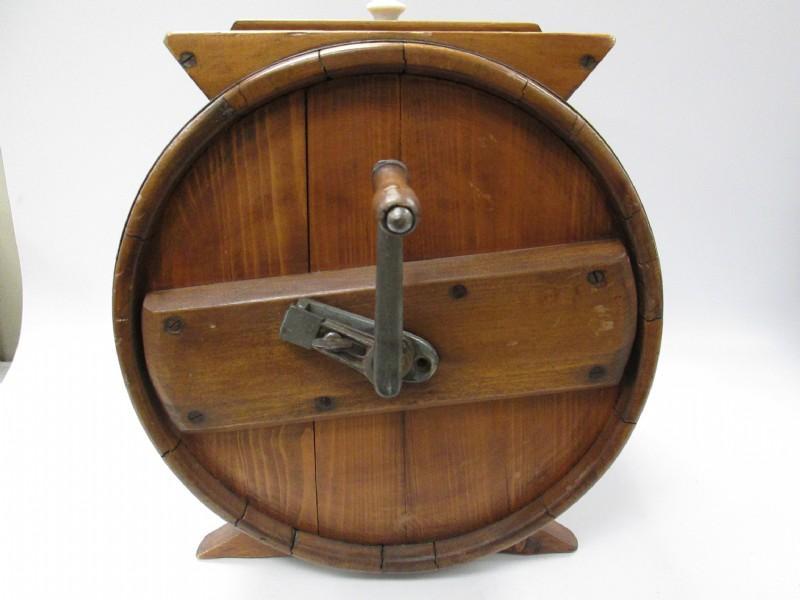 Primitive Wood Barrel Butter Churn