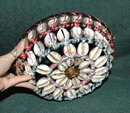 Funky & Unusual Hand Made Basket of Cowry Shells PRICE REDUCTION!**