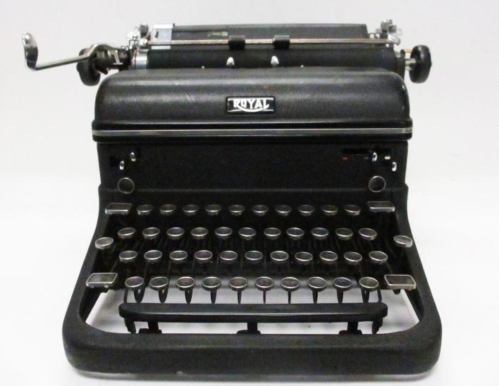 Royal Typewriter Black Antique