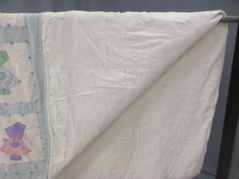 Sunbonnet Sue Quilt Handmade Vintage Applique