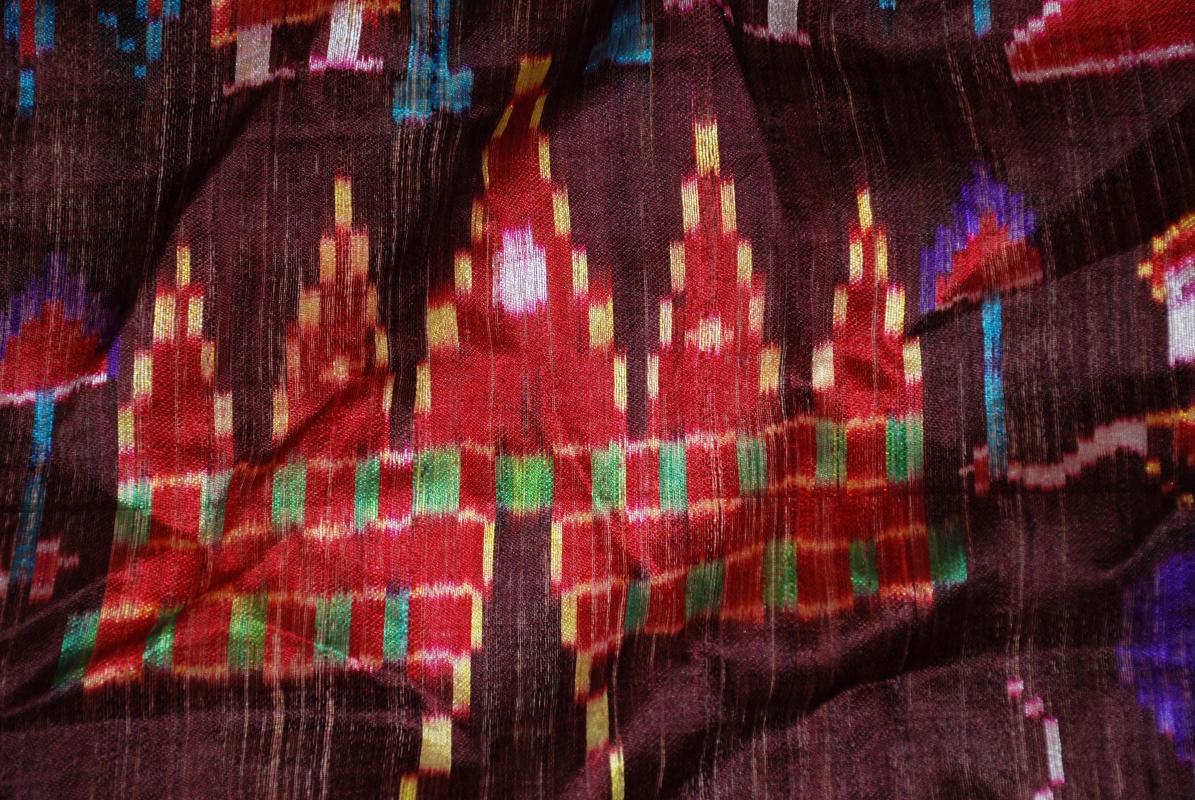South East Asian Raw Silk Fabric, Cloth Piece 48