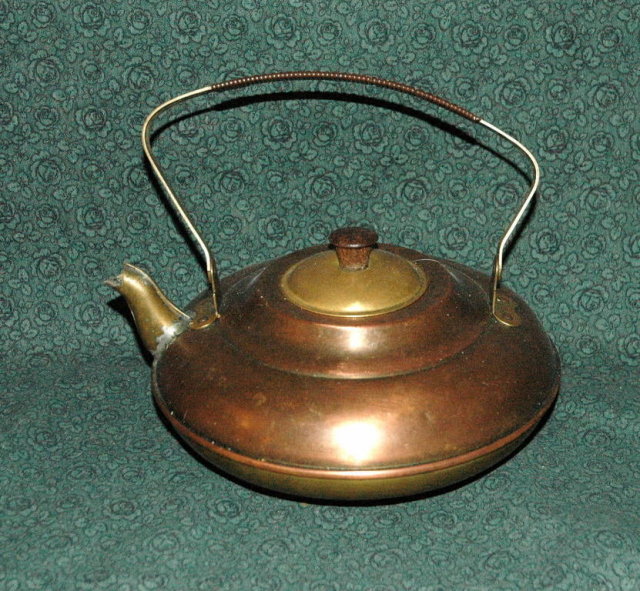 Copper Brass Tea Kettle Made in Holland