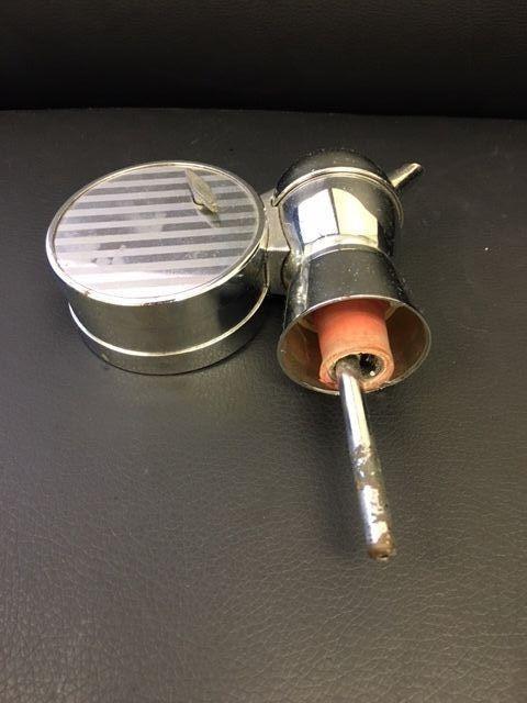 Chrome Wine or Spirits Musical Music Box Pouring Spout