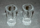Pair of cut crystal glass tooth pick holders ** PRICE REDUCED!**