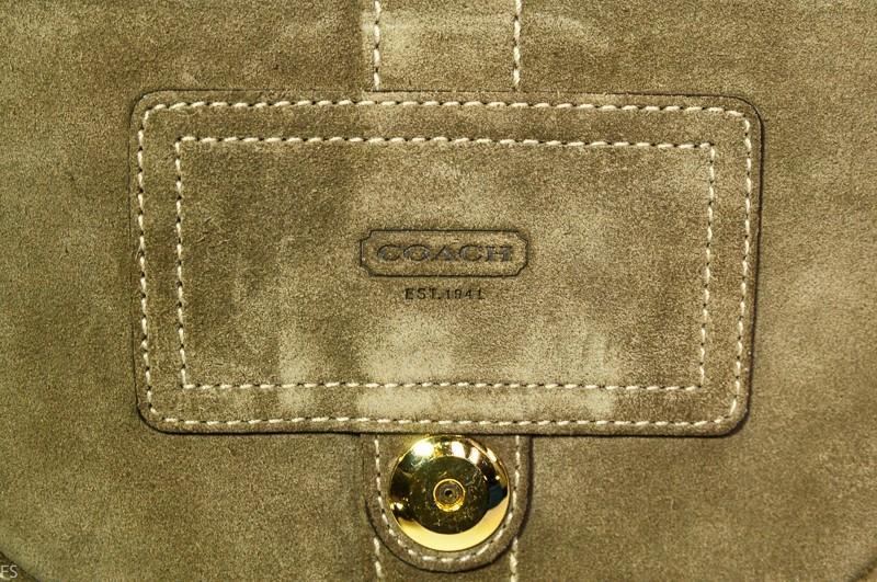 Coach Camel Suede Soho Flap Purse
