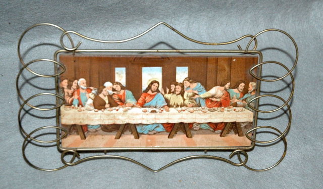 Last Supper Print Mounted on Ceramic Tile in