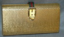 Gucci Clamshell Clutch Purse Goldtone Vintage!