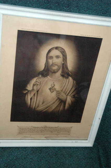 1926 Sepia Tone Jesus Print Antique