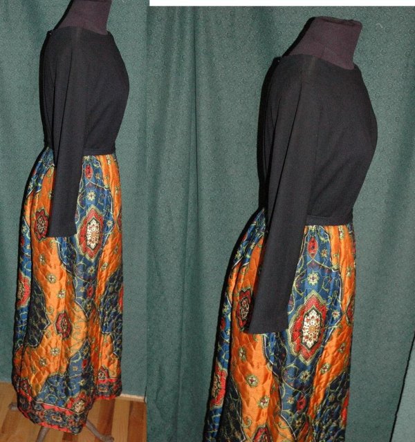 Retro Mod Quilted Lounge Dress ** PRICE REDUCED!**