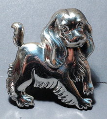 Sterling Silver Cockier Spaniel Pin, Brooch