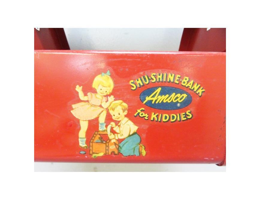 Kidd & Shu Shine Caddy Box Bank BY Amoco Vintage Toy
