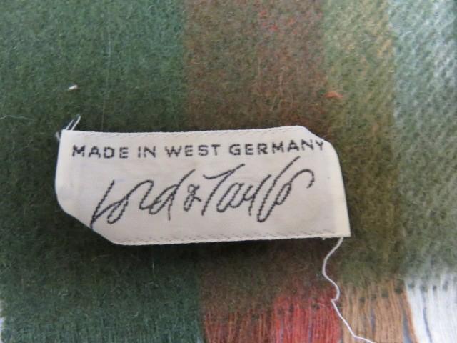 Lord & Taylor Plaid Cashmere Scarf Green, Cream and Rust Red