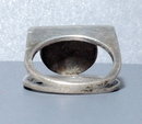 Sterling Silver Carnelian Modernist Ring