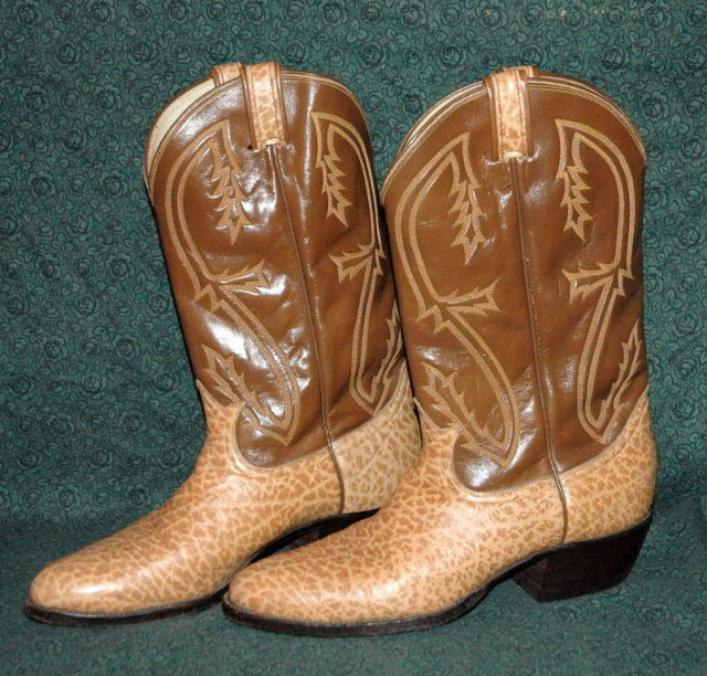 Fancy Tony Lama Leather Cowboy Boots 10.5B **PRICE REDUCTION! ***