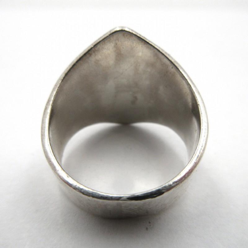 Egg Yoke Yellow Amber Cabochon Ring Sterling Silver