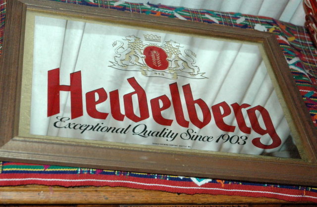 Rainier Brewing co. Heidelberg Beer Mirror
