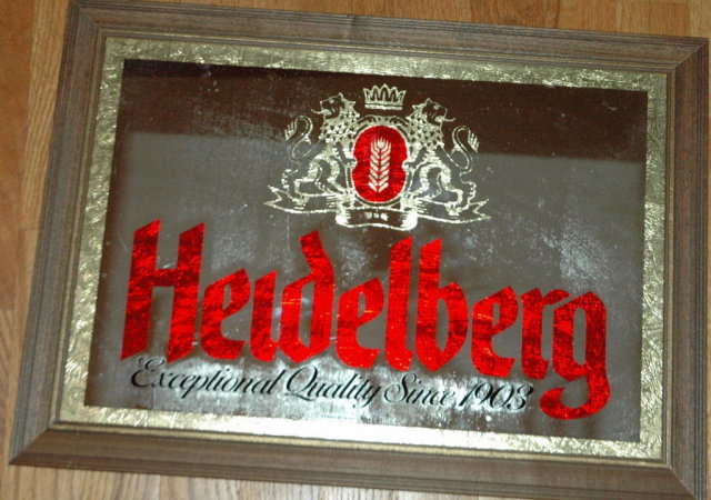Rainier Brewing co. Heidelberg Beer Mirror