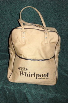 Vintage Canvas Zippered Luggage Tote for Whirlpool PRICE REDUCTION!**