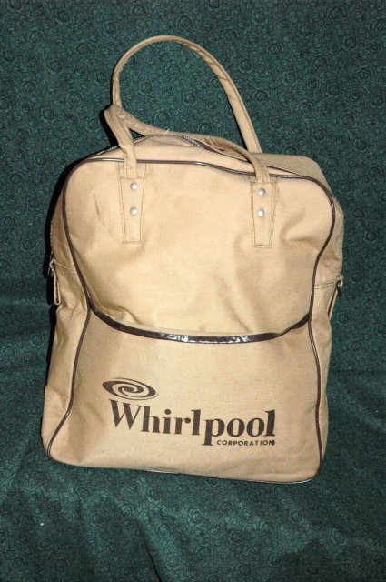 Vintage Canvas Zippered Luggage Tote for Whirlpool PRICE REDUCTION!**