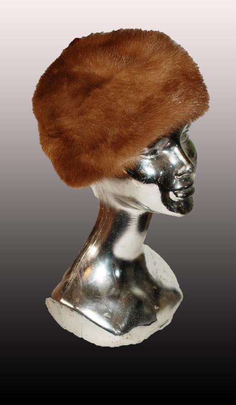 Vintage Mink Pill Hat an Original by Ethel Young, Seattle