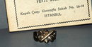 Vint. 800 silver Puzzle Ring with Booklet