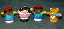 Fisher Price Little People Lot 3 kids & kitten