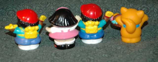 Fisher Price Little People Lot 3 kids & kitten