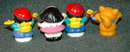 Fisher Price Little People Lot 3 kids & kitten