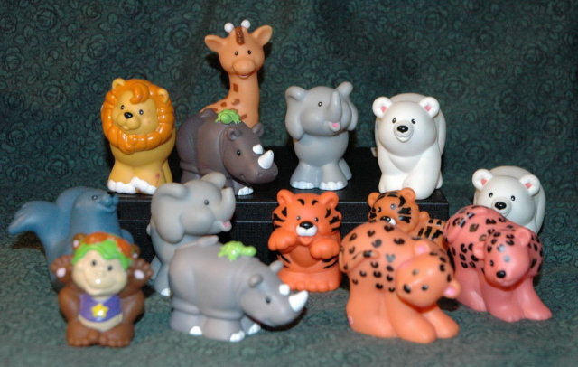 Fisher Price Little People 14 pc Lot Animals