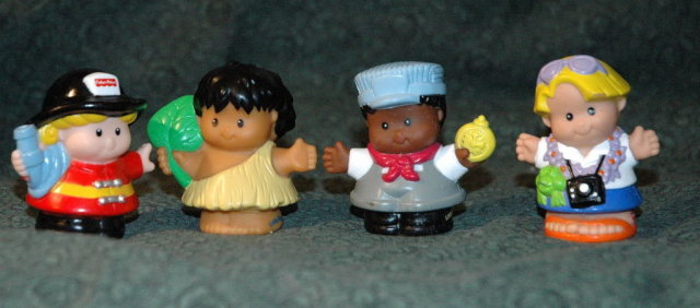 Fisher Price Little People 4 pc Lot Misc People