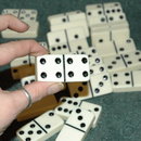 28 Vintage Glass Dominoes