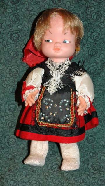 Vintage Swedish Doll 8 1/2